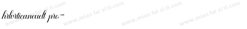 hrlvrticaneuelt pro字体转换
